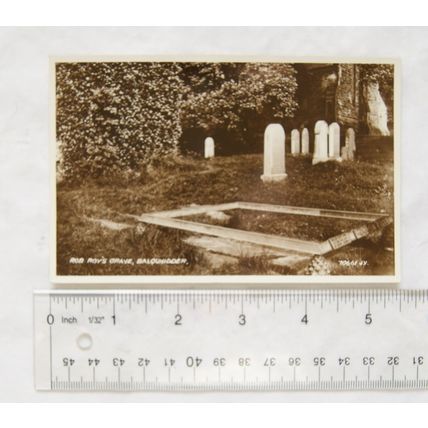 vintage postcard Rob Roy's Grave, Balquhidder