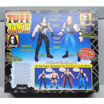 wwe wcw wwf ljn classic superstars 12" tuff talkin sting & ddp wrestling figures