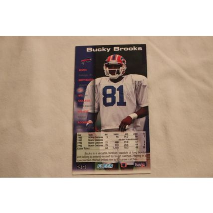 Bucky Brooks 1994 GameDay GameDay '94 NO. 31 ROOKIE