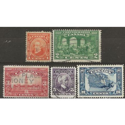 1927 60th Anniversary of the Confederation Set SG266-270 Good/Fine Used . ..