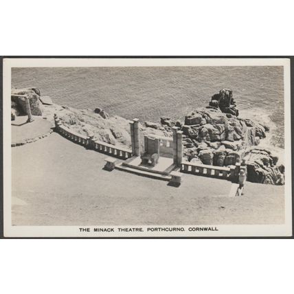 The Minack Theatre, Porthcurno, Cornwall, c.1940s - RP Postcard