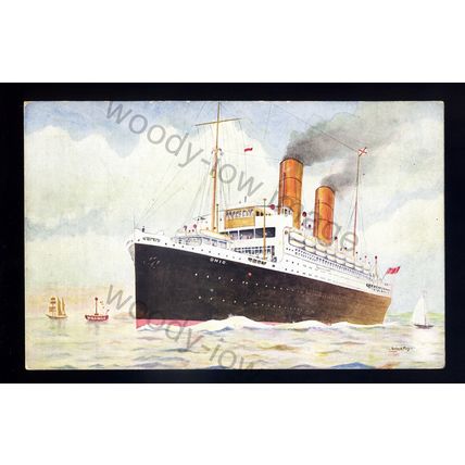LS2824 - Royal Mail Liner - Ohio - Artist - John H. Fry - postcard
