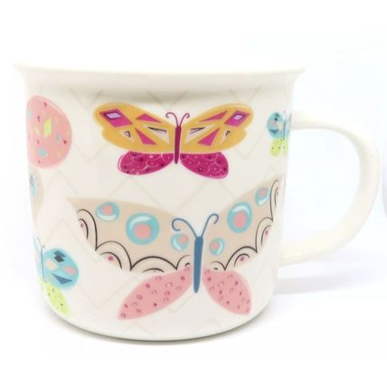 Butterfly Mug Fine Bone China 8.5 CM Ceramic Tableware Gift
