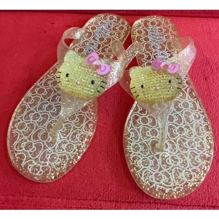 New Pair Of Sanrio 2015 Hello Kitty Jelly Slip on US6 Women’s Sandals