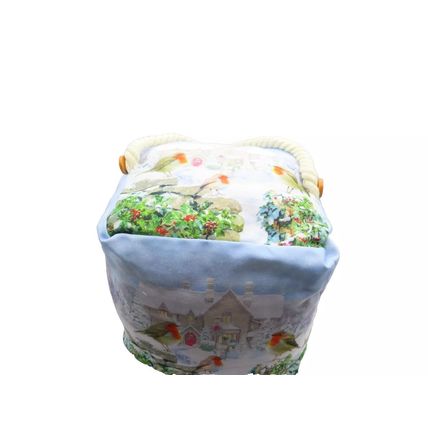 Christmas Robins Doorstop Winter Scene 17 CM Gift Home Decor Festive Holidays