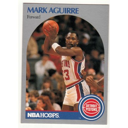 1990-91 Hoops Mark Aguirre basketball card #101 - Pistons