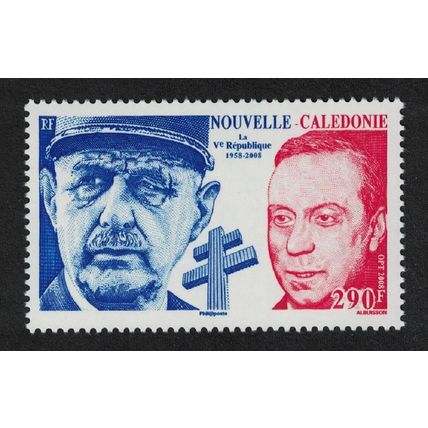 New Caledonia Gen. De Gaulle 50th Anniversary of Fifth Republic 2008 MNH