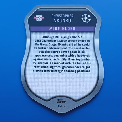 MATCH ATTAX 2022/23 22/23 PRO ELITE SHIELD SH11 Christopher Nkunku RB Leipzig