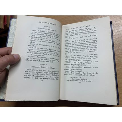 RARE* 1922 ROBERT LOUIS STEVENSON "DEACON BRODIE & OTHER PLAYS" VOL 6 BOOK (P6)