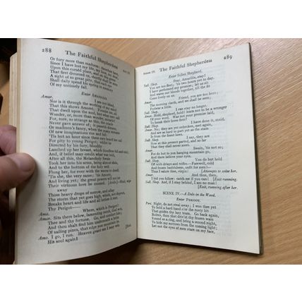 1926 "SELECT PLAYS BY FRANCIS BEAUMONT & JOHN FLETCHER" SMALL HARDBACK BOOK (P3)