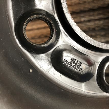 Land Rover LR2 OEM 17" Steel Black Wheel Rim LR005007 Spare Steelie