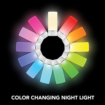 Sunbeam 3-Pack Emergency Power Failure Night Lights, 5-In-1, Multi-Color LED Lig