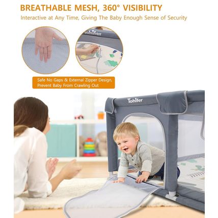Baby Playpen with Mat, Large Baby Play Yard for Toddler, Bpa-Free, Non-Toxic, Sa