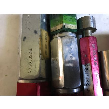 LOT PLUG GAGE GO NOGO VAN KEUREN .835,840,696,698,8236,8220,8085,881,8750  ,ES