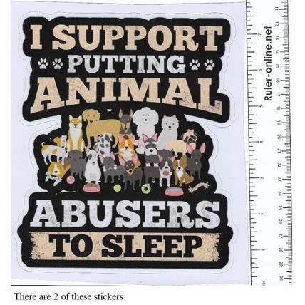 Misc. Animal Rescue Stickers 9 Stickers/Decals 4-7 inches (10-18 cm) in size