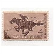 1960 U.S. 4 cent stamp # 1154 Pony Express unused
