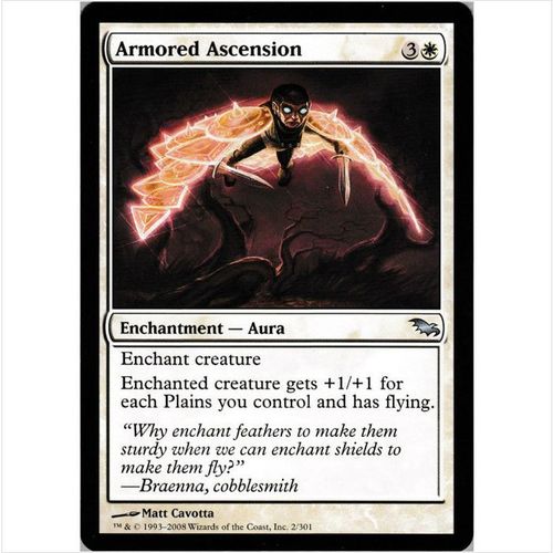 Magic the Gathering - Shadowmoor - #2/301 - Armored Ascension