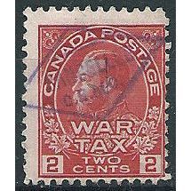 Canada 1915 SG229 2c Carmine-Red WAR TAX Fine Used ... .