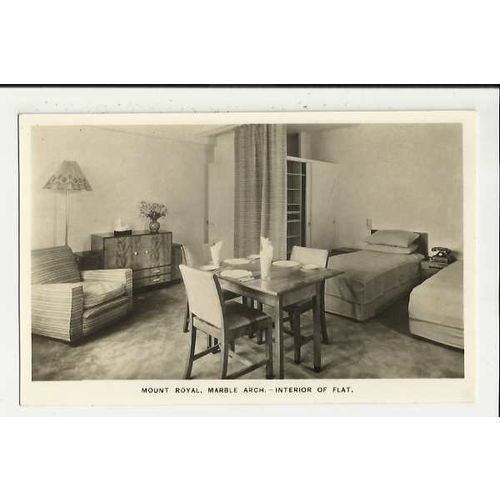 LONDON Mount Royal, Flat Interior Postcard