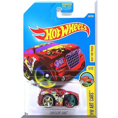 Hot Wheels - Chrysler 300C: HW Art Cars #4/10 - 194/250 (2016) *Maroon Edition*