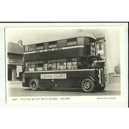 Sussex HOVE Tilling Bus Postcard (Pamlin M89)