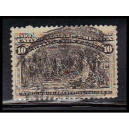 Used 237 10c Columbus Presenting Natives Barely Clears K1200