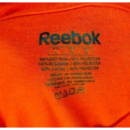 Miami Dolphins NFL Reebok Orange T-shirt Size L (T7J)