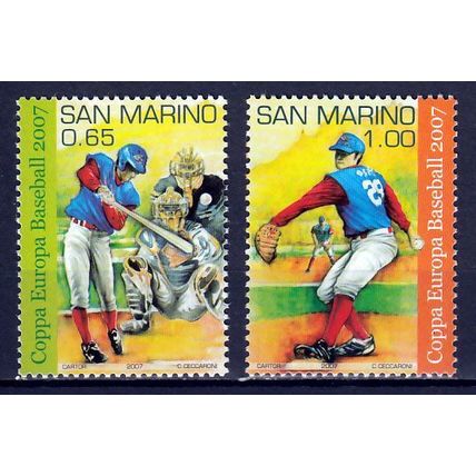 San Marino mi 2302,2303 E.K. Honkbal 2007 postfris