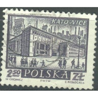 Poland 1960 - 2.50g violet/bluish green - Katowice - used