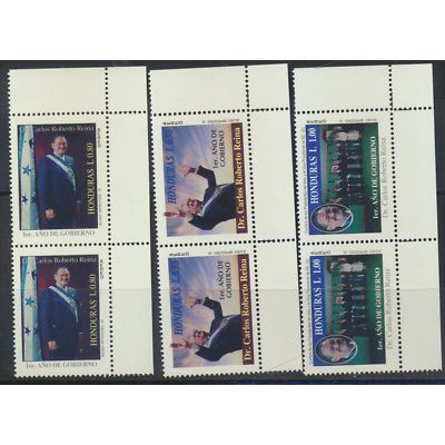 Honduras Stamps Scott #C946 To C948, Mint Never Hinged, Pairs