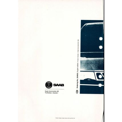 Saab 900 Electrical System Workshop Manual 1994 199321103 PDF