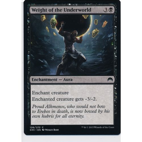 Magic the Gathering MTG Origins 126/272 Weight of the Underworld