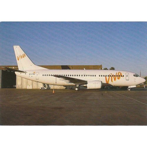 Viva Vuelos Interacionales De Vacacions Boeing B737 3A4 Aircraft Postcard A13326