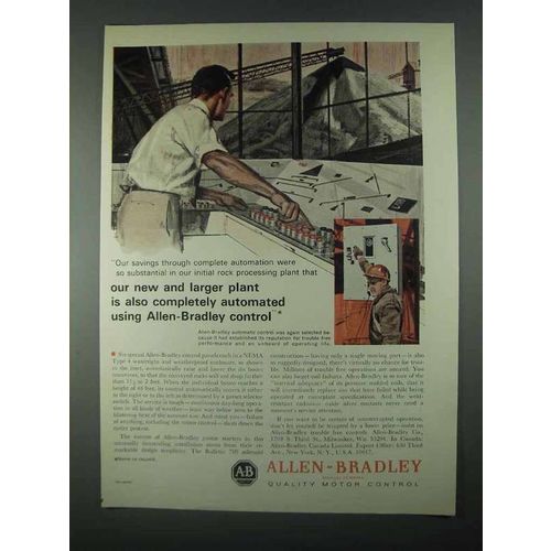 1967 Allen-Bradley Controls Ad - New Larger Plant