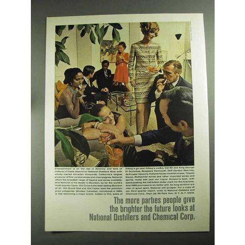 1968 National Distillers and Chemical Corp Ad - Parties