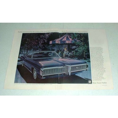 1968 Pontiac Grand Prix Car Ad - American Sport!