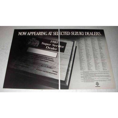 1986 Suzuki Motorcycles Ad - Appearing at Dealers