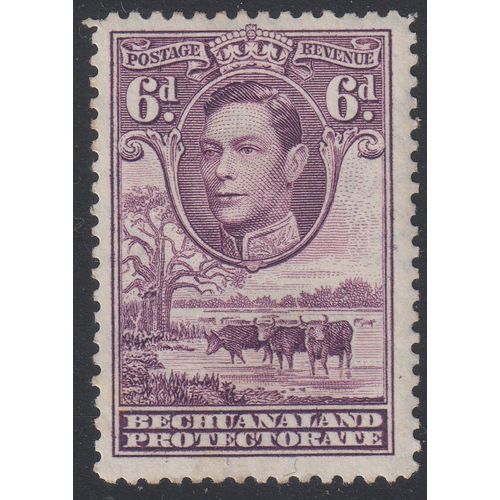 Bechuanaland 1944 Sg124a 6d Purple M/mint (G35)