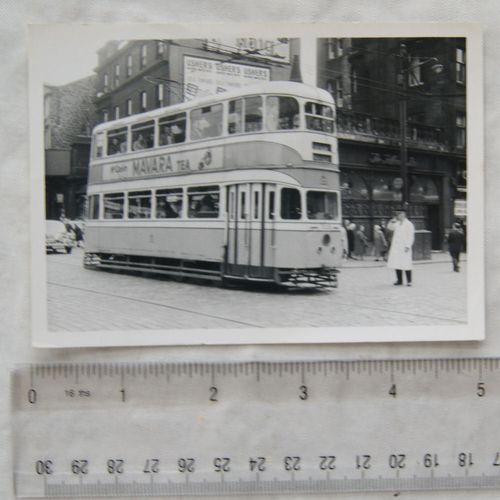 Photo Glasgow Tram no.1328 in 1962