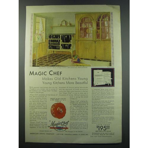 1930 Magic Chef Patrician Stove Ad - Magic Chef makes old kitchens young