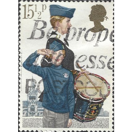 GB, SCOUTS, Boys Brigade, white 1982, 15½p, #4