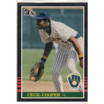 1985 Donruss baseball card 170 Cecil Cooper