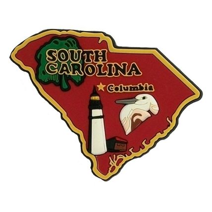 South Carolina Columbia Multi Color Fridge Magnet