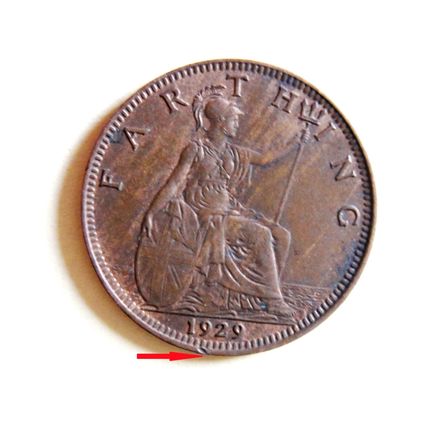 1929 Farthing ¼d 001 NICE