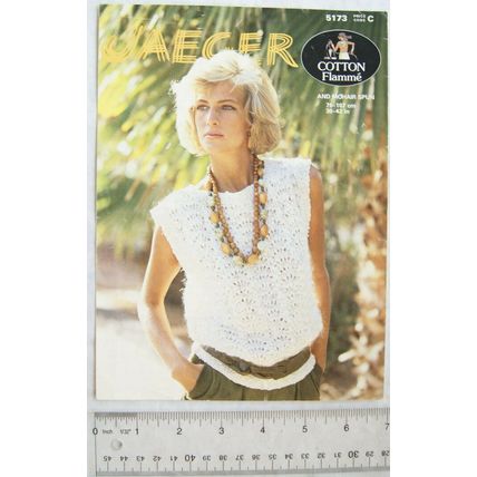 1984 Jaeger 5173 lacy top, cotton