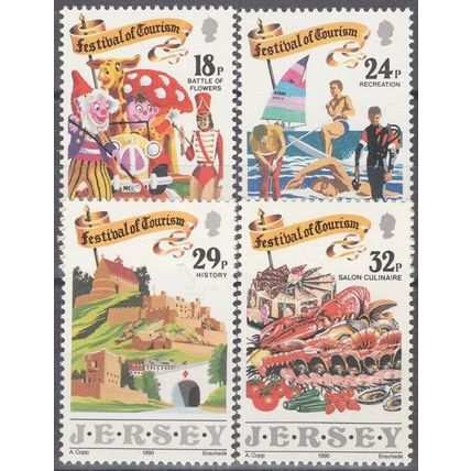 ZAYIX Great Britain Jersey 536-539 MNH Tourism Festival Recreation 042922-SM117M