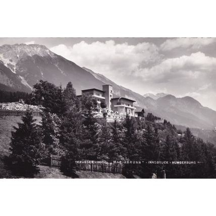 Schlob Ambras Mit Bettelwurf Old Austria Hotel Postcard