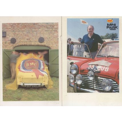 Mini Classic Cars In The Park 1999 & 1997 2x Postcard s