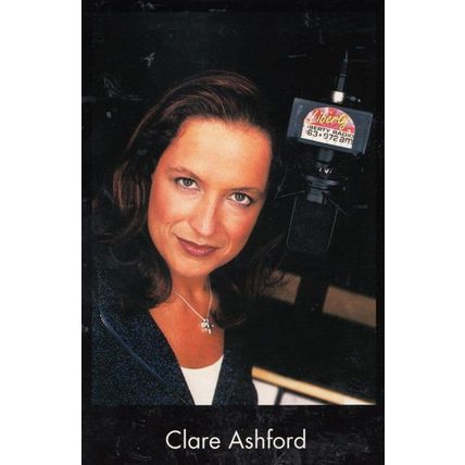Clare Ashford Liberty Radio DJ Vintage Hand Signed Publicity Cast Card Photo