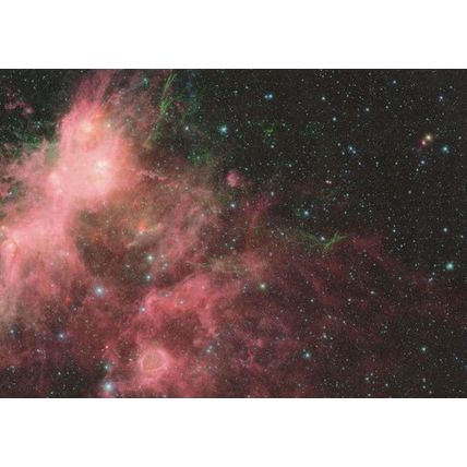 W3 W5 Giant Pink Star Molecular Clouds Perseus Galaxy Astronomy Postcard